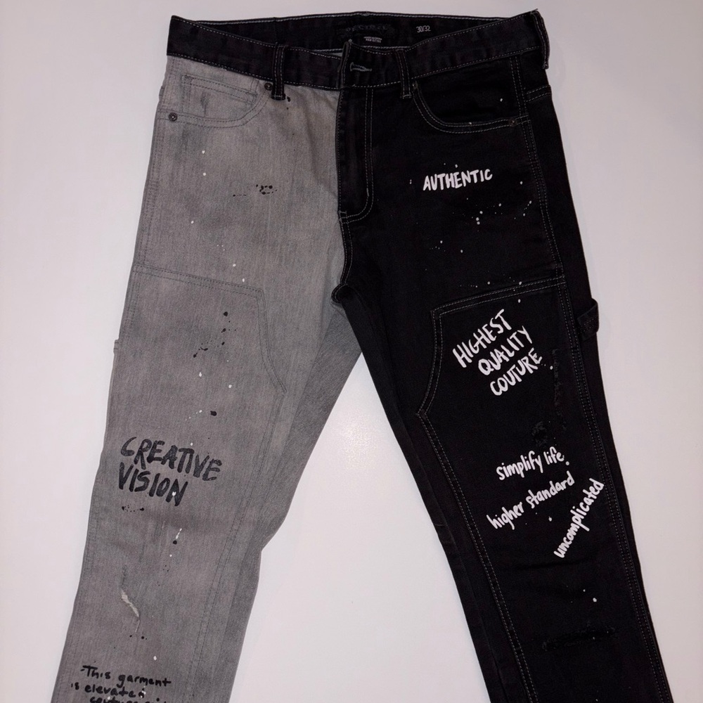 Men’s Black and Gray Jeans